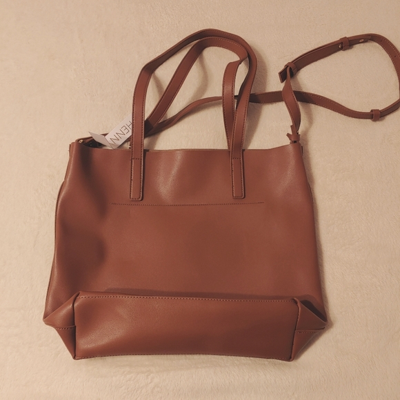 NWT Henny & Lev Donna Tote Bag - Cognac - Picture 6 of 9